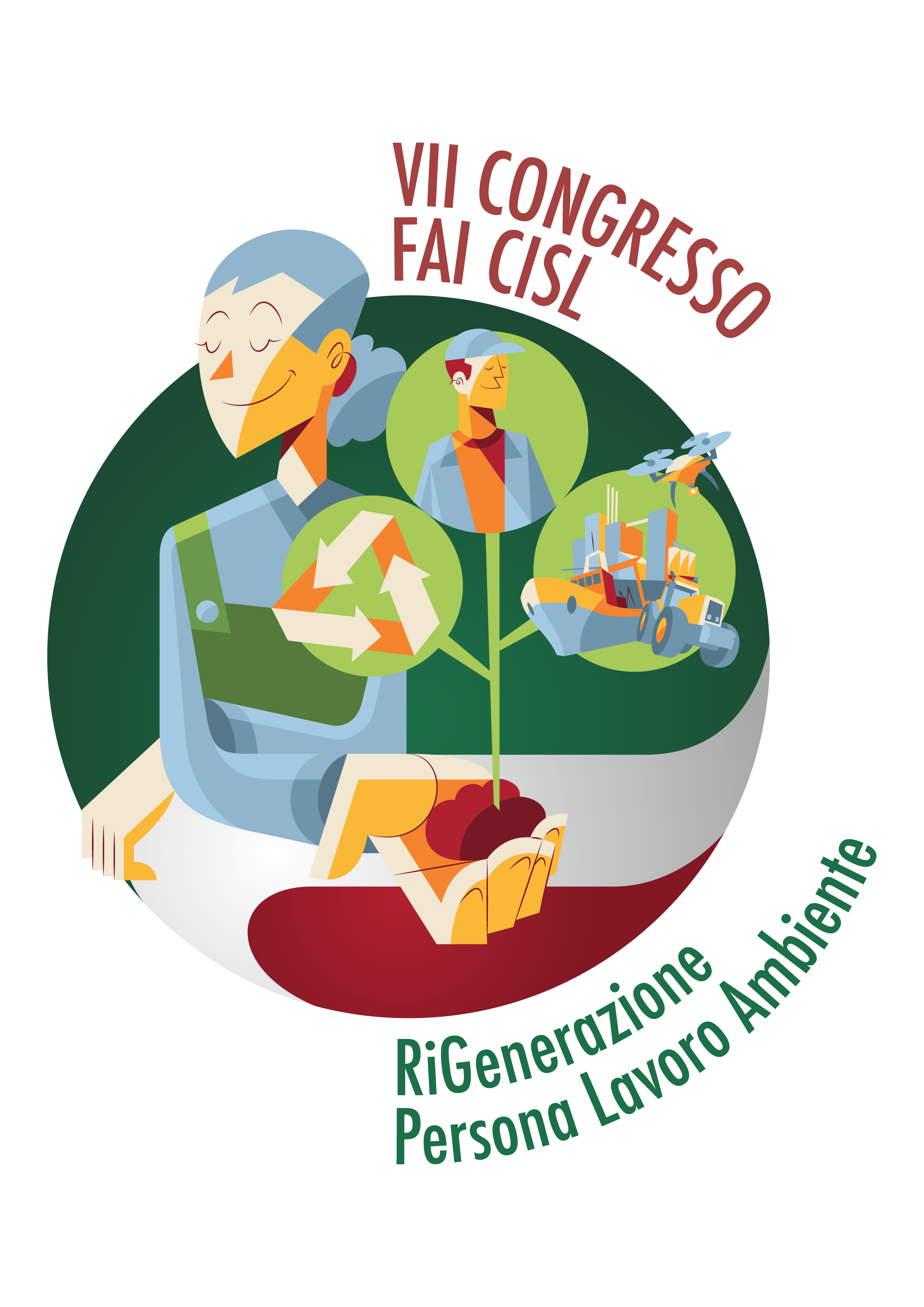 Logo VII Congresso nazionale Fai Cisl